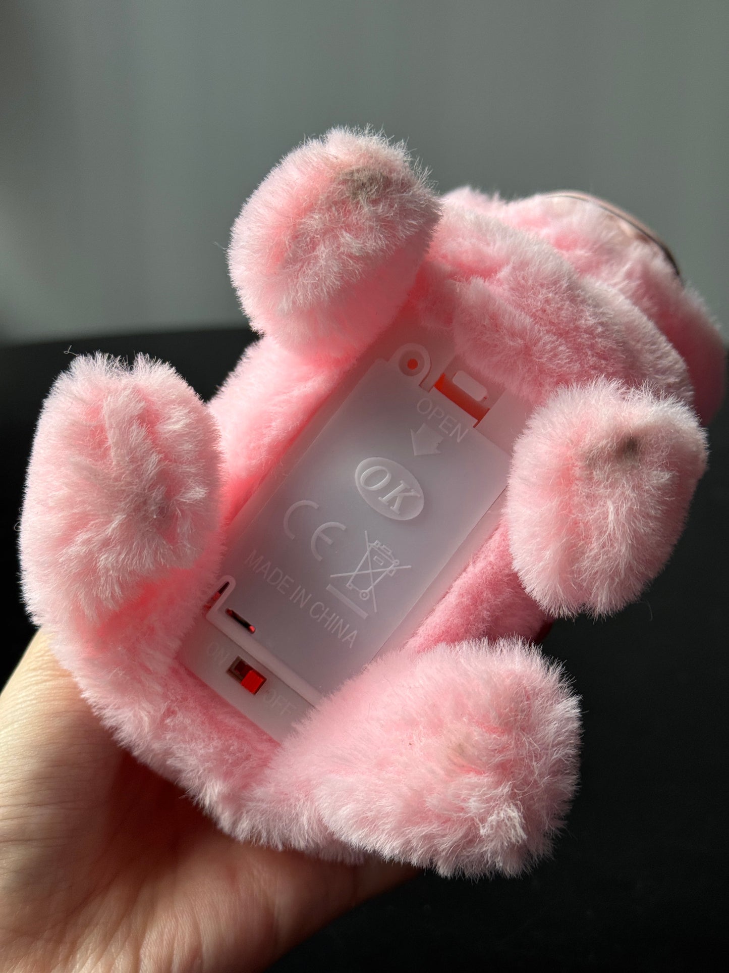 Labubu Singing Lights Battery Dog Toy Walking Electronic Pets