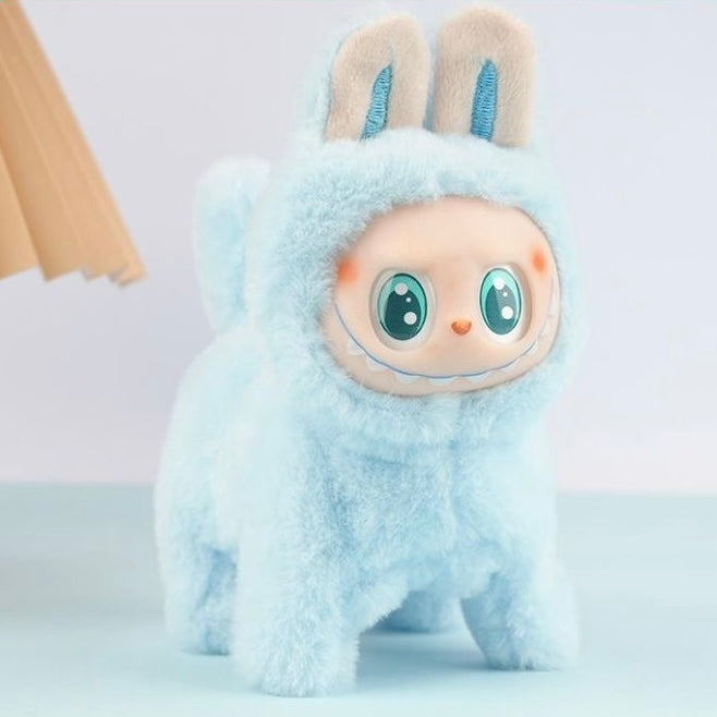 Labubu Singing Lights Battery Dog Toy Walking Electronic Pets