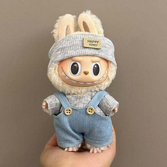 17cm Labubu Doll Clothes Outfits for Labubu V1 V2  – Soft, Stylish & Cute Fashion Set