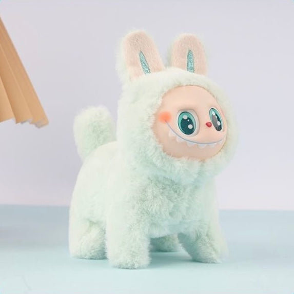 Labubu Singing Lights Battery Dog Toy Walking Electronic Pets