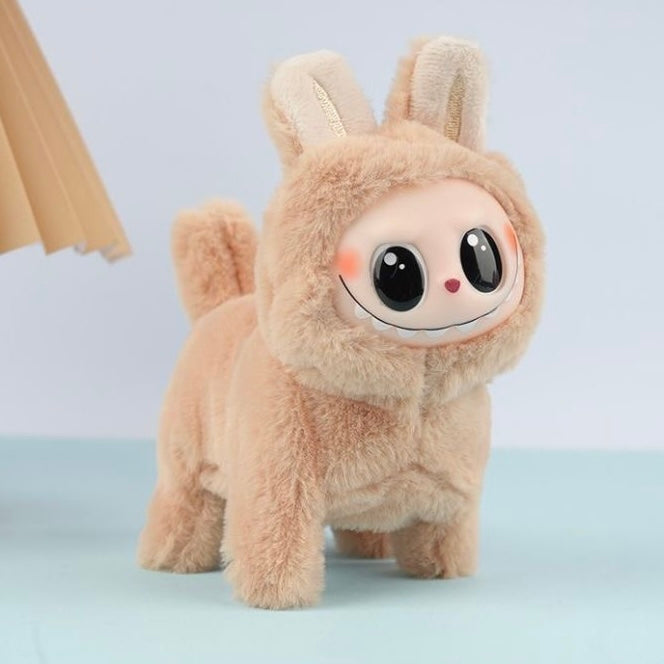 Labubu Singing Lights Battery Dog Toy Walking Electronic Pets
