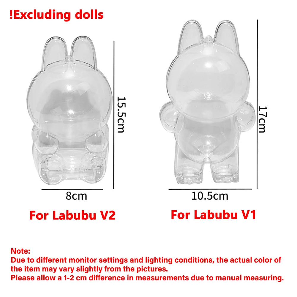 LABUBU Protector Case for V1 V2 Pendant Dolls – Protective Storage Cover for Collectors