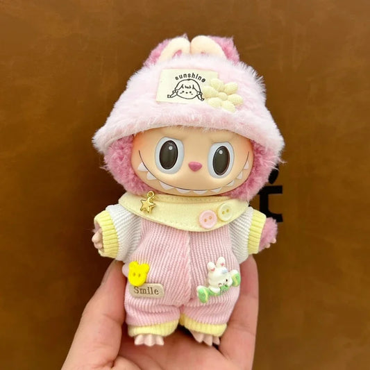 17cm Labubu doll accessories Clothing suitable for V1 V2 labubu fashion personality cute toy birthday gift