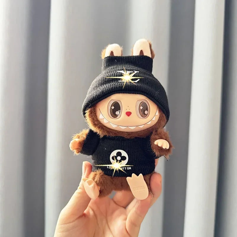Labubu Doll Clothes Fashion Overalls Labubu Idol V1 V2 Dolls Clothing Accessories 15/17cm Plush Doll Universal