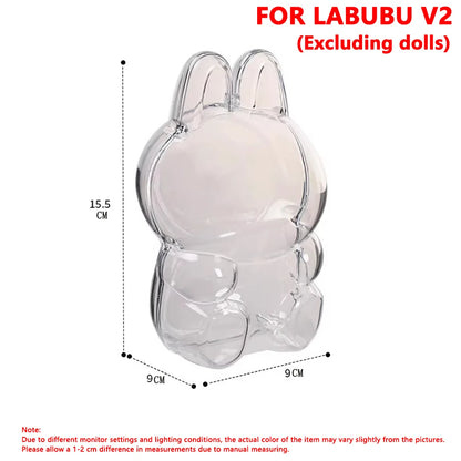 LABUBU Protector Case for V1 V2 Pendant Dolls – Protective Storage Cover for Collectors