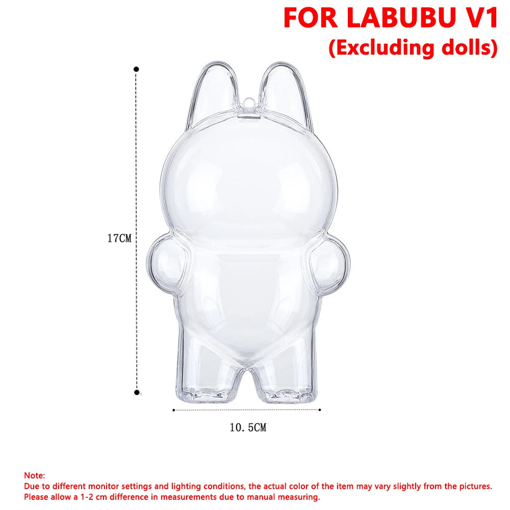 LABUBU Protector Case for V1 V2 Pendant Dolls – Protective Storage Cover for Collectors