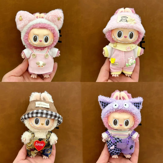 17cm Labubu doll accessories Clothing suitable for V1 V2 labubu fashion personality cute toy birthday gift